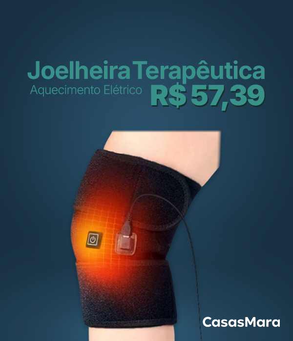 Joelheira Terapêutica Aquecimento Elétrico Massagem